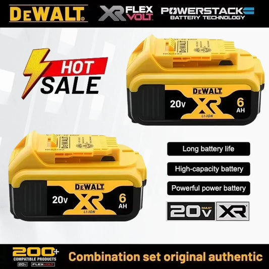 Original DEWALT battery 20V 2AH/5AH/6Ah & 60V-9AH rechargeable lithium-ion battery，DCB205 DCB201 DCB203 Power Tool battery. DEWALT 20V battery