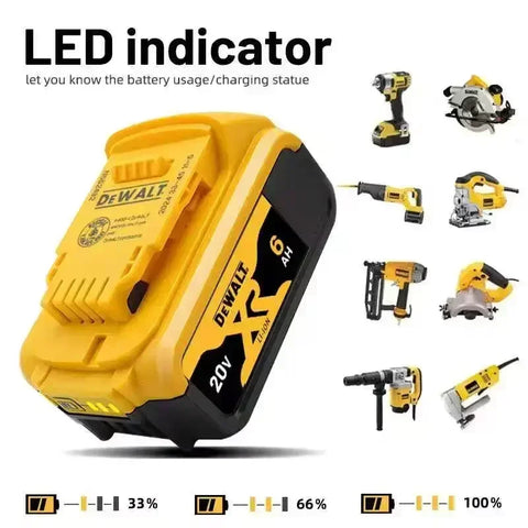 DEWALT battery 20V 2AH/5AH/6Ah & 60V-9AH rechargeable lithium-ion battery，DCB205 DCB201 DCB203 Power Tool battery. DEWALT 20V battery