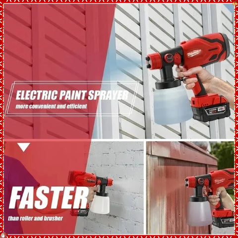 Milwaukee 800ML Paint Spray Gun Tank & 600W 39000 RPM Brushless Motor Auto Furniture Wall Car Sprayer For Milwaukee Battery