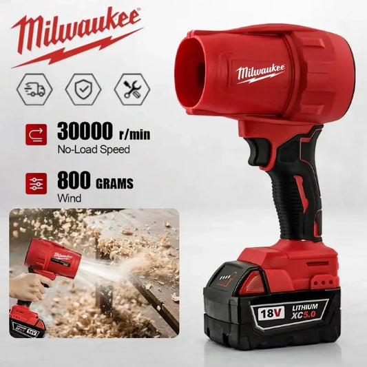 Milwaukee 30000r/min  Electric Air blower Super Strong Wind Force  18V Battery Cordless Pin Turbojet Fan Car Dust Removal Tool