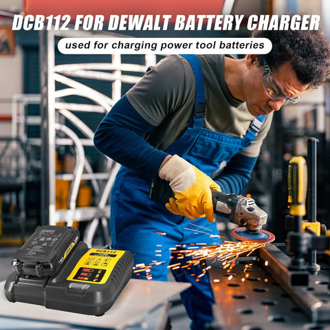 DCB112 Lithium Battery Charger For Dewalt 10.8V 14.4V 18V 20V DCB206 DCB205 DCB204 DCB203 DCB120,DCB107 DCB115