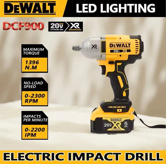 DeWALT DCF900 20v Wireless impact wrench, High torque Brushless Impact Gun, Electric tools