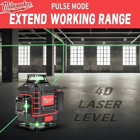 Milwaukee 3D/4D Laser Level 12/16 Lines Horizontal And Vertical Control 16 Lines 360° Self-leveling Laser Levels Power Tools