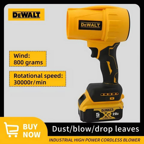 Dewalt 18V Brushless Electric Blower 30000RPM Violent Fan Blowing Car Dust Turbofan Charging Handheld Blower Tool carpenter tool