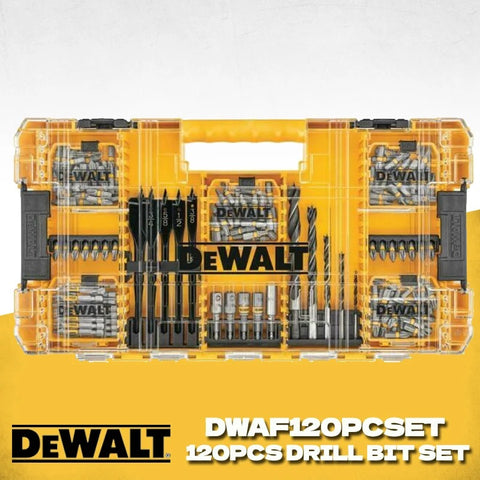 DEWALT DWAF120PCSET 1/4 in Maxfit Ultra Steel Drill 120-Piece Power Tool Driving High-Speed Steel Screwdriving Bit Head Set