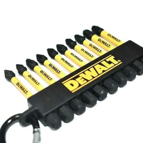 DEWALT DT7274 57mm 10pcs Mixed PH PZ Bit FLEXTORQ Screw Driving Keyring Dewalt Power Tool Accessories DT7274-QZ