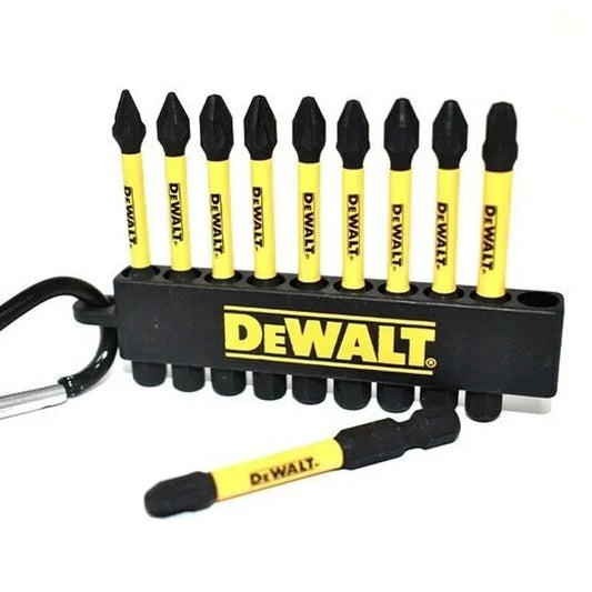 DEWALT DT7274 57mm 10pcs Mixed PH PZ Bit FLEXTORQ Screw Driving Keyring Dewalt Power Tool Accessories DT7274-QZ